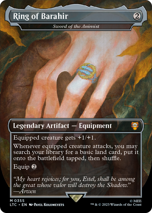 Sword of the Animist “Ring of Barahir” MTG proxy card
