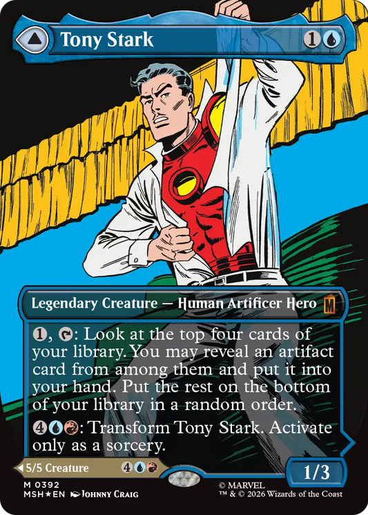 Tony Stark // The Invincible Iron Man MTG proxy card