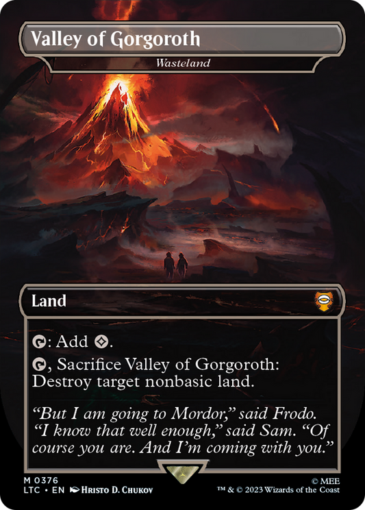 Wasteland “Valley of Gorgoroth” MTG proxy card