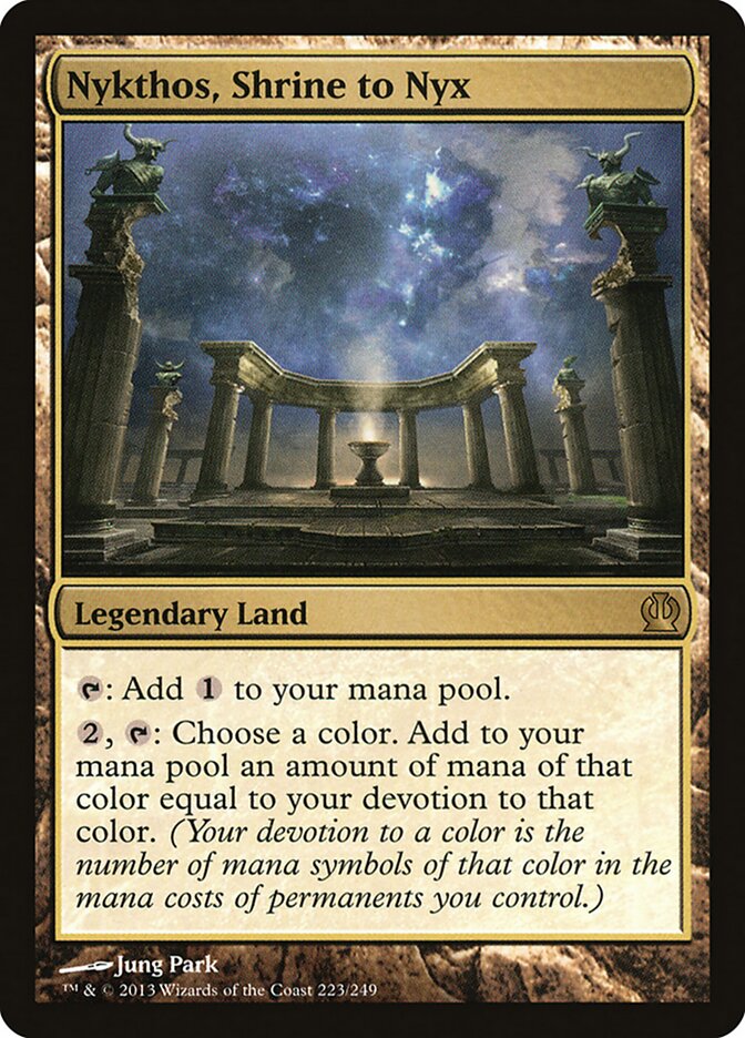 Nykthos, Shrine to Nyx MTG proxy card