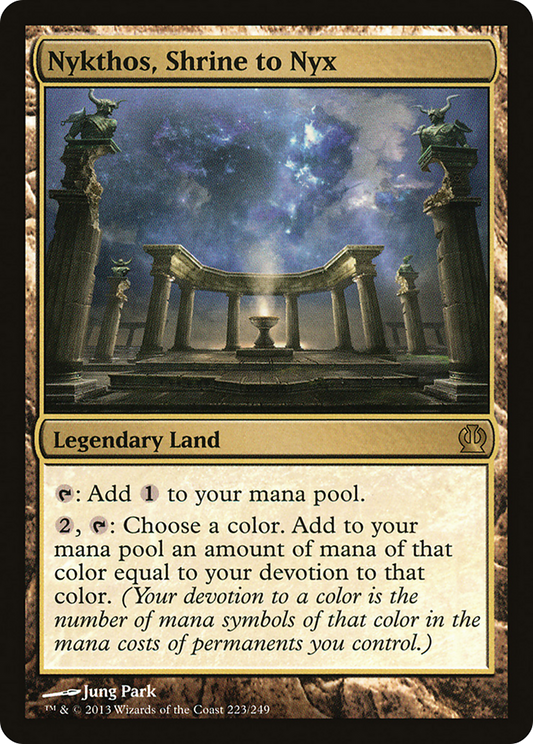 Nykthos, Shrine to Nyx MTG proxy card