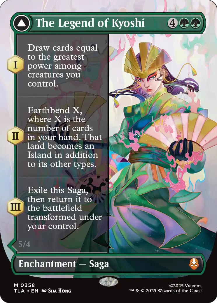 The Legend of Kyoshi // Avatar Kyoshi MTG proxy card