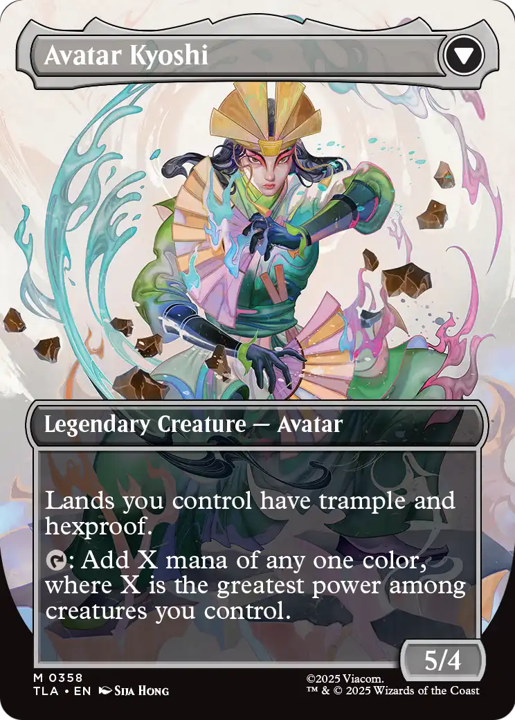 Avatar Kyoshi - back face MTG proxy card