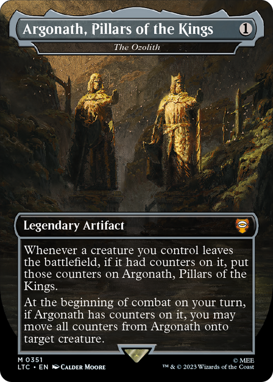 The Ozolith “Argonath, Pillars of the Kings” MTG proxy card