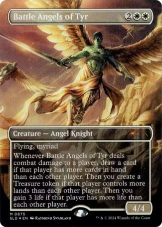 Battle Angels of Tyr proxy card MTG Secret Lair Drop