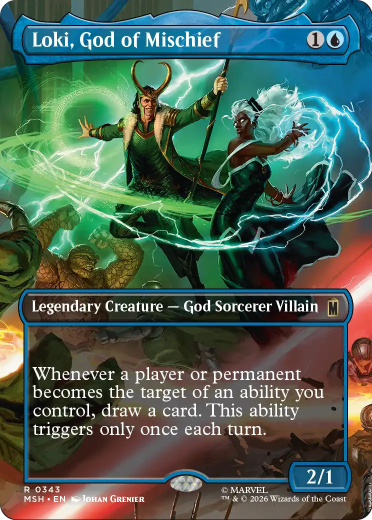 Loki, God of Mischief MTG proxy card