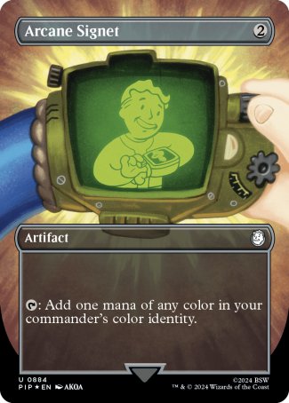 Arcane Signet proxy card MTG Fallout