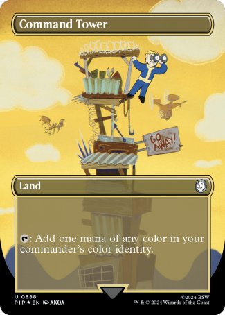 Command Tower proxy card MTG Fallout
