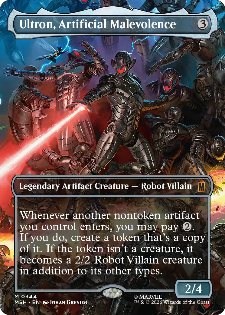 Ultron, Artificial Malevolence MTG proxy card