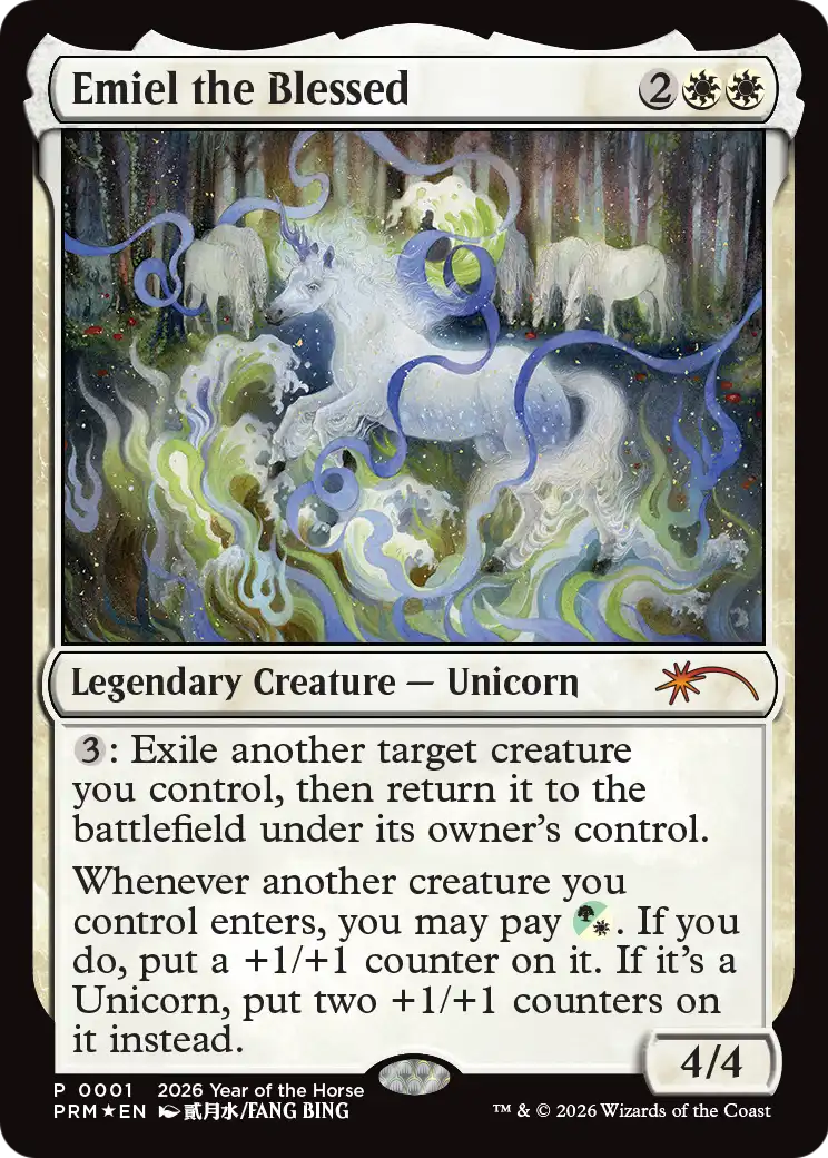 Emiel the Blessed MTG proxy card