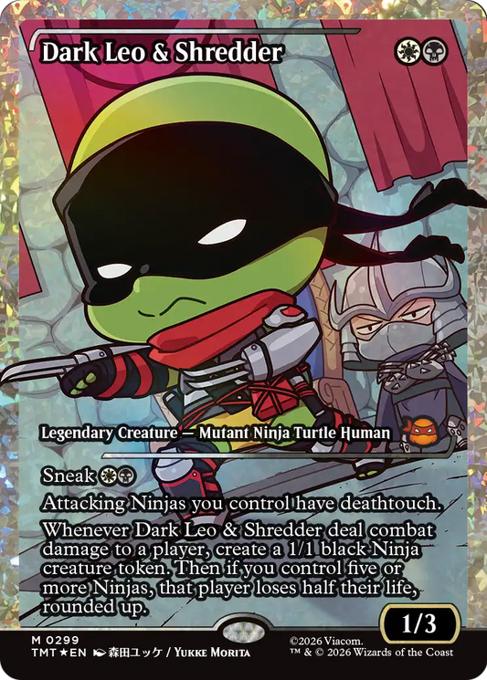 Dark Leo & Shredder MTG proxy card