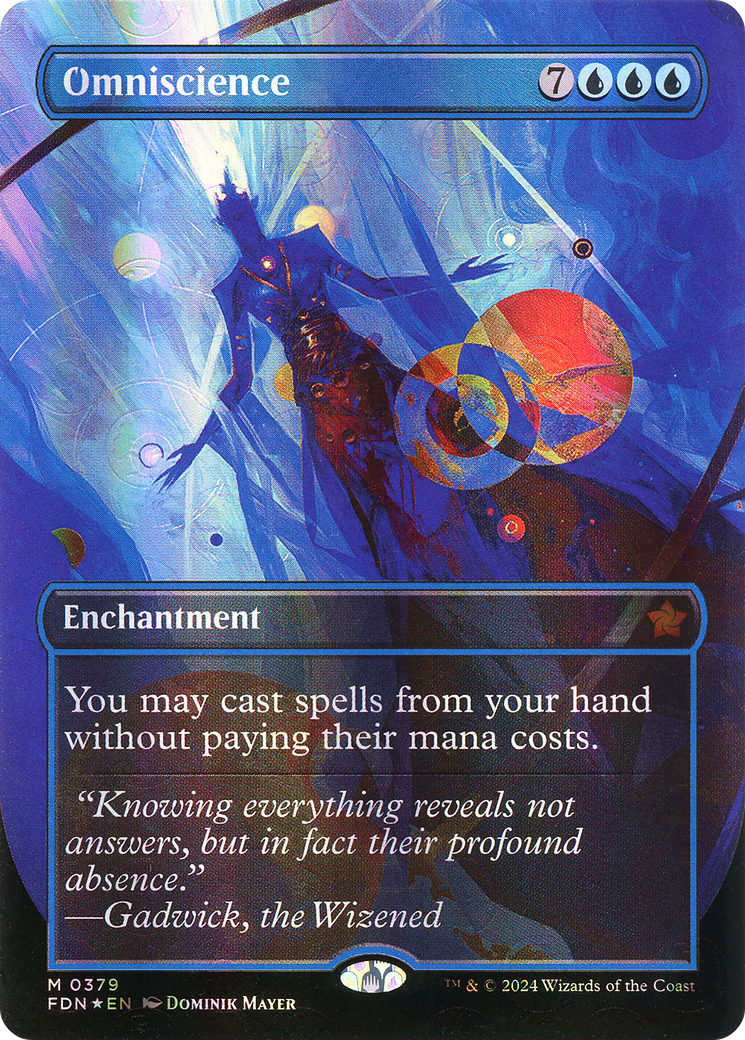 Omniscience MTG proxy card