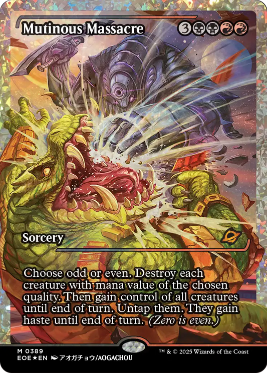 Mutinous Massacre MTG proxy card