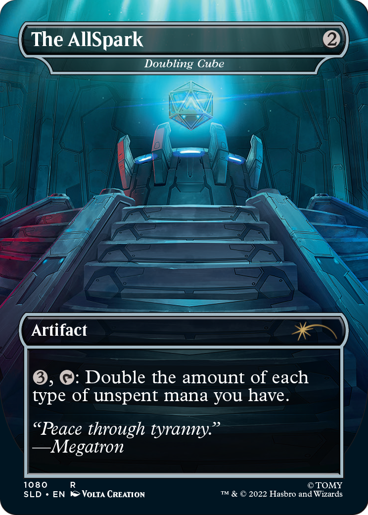 The AllSpark - back face MTG proxy card