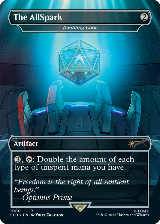 Doubling Cube // Doubling Cube “The AllSpark // The AllSpark” MTG proxy card