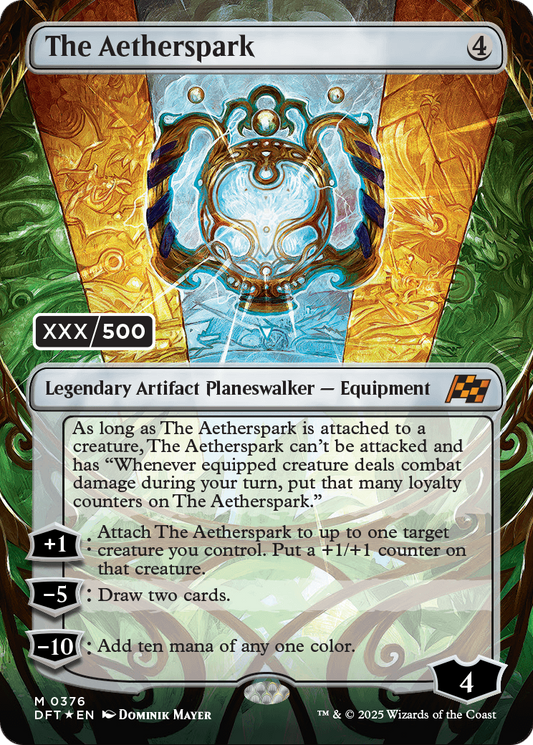 The Aetherspark MTG proxy card