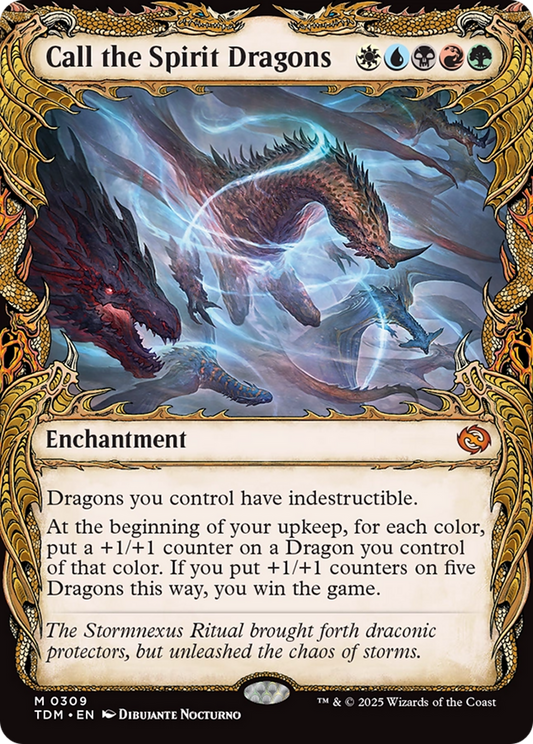 Call the Spirit Dragons MTG proxy card