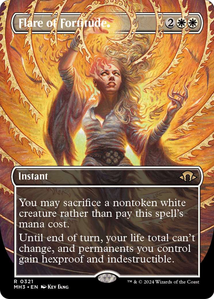 Flare of Fortitude MTG proxy card
