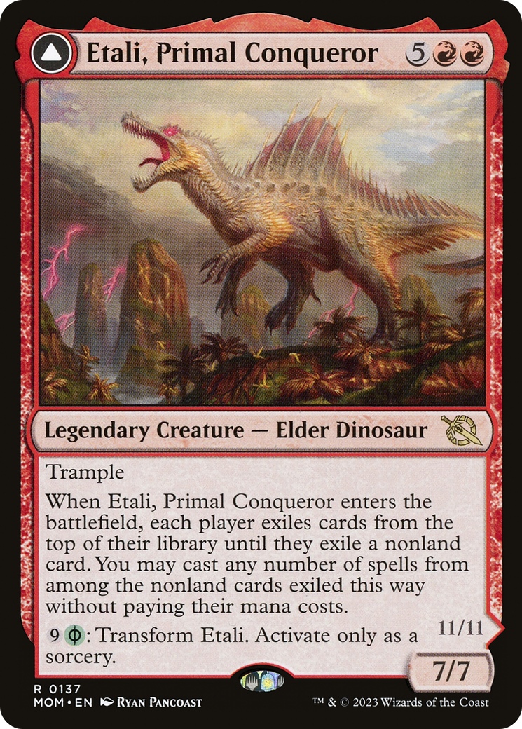 Etali, Primal Conqueror // Etali, Primal Sickness MTG proxy card