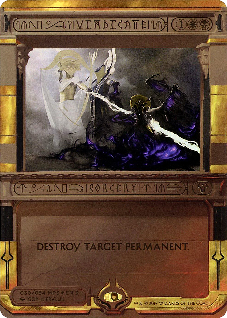 Vindicate MTG proxy card