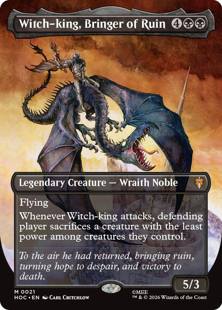 Witch-king, Bringer of Ruin MTG proxy card