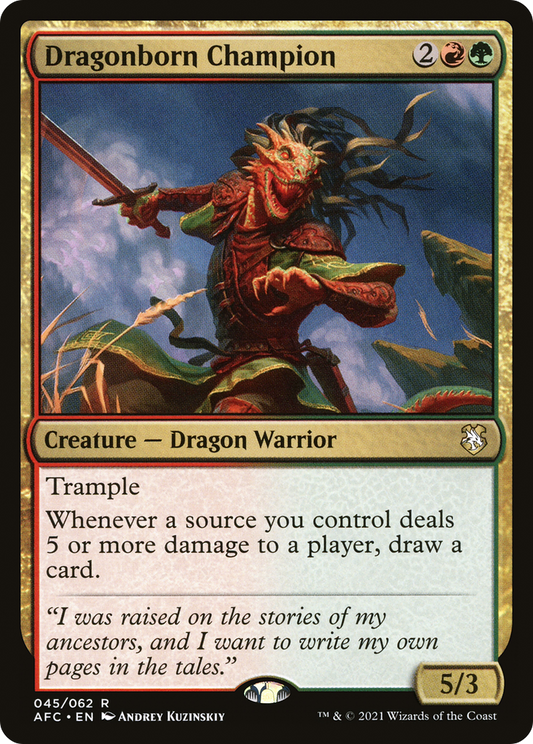 Dragonborn Champion MTG proxy card
