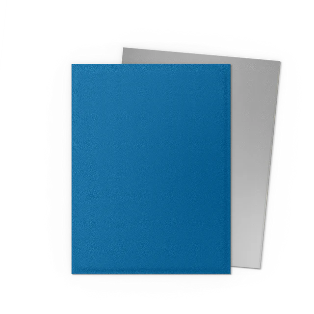 Dragon Shield Matte Blue Silver Anniversary Edition Dual Sleeves 100 Standard Size Card Sleeves