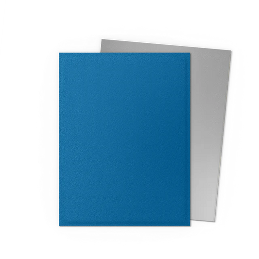 Dragon Shield Matte Blue Silver Anniversary Edition Dual Sleeves 100 Standard Size Card Sleeves