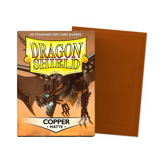 Dragon Shield Matte Copper Sleeves 100 Standard Size Card Sleeves