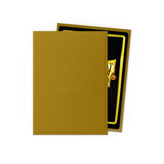 Dragon Shield Matte Gold Sleeves 100 Standard Size Card Sleeves