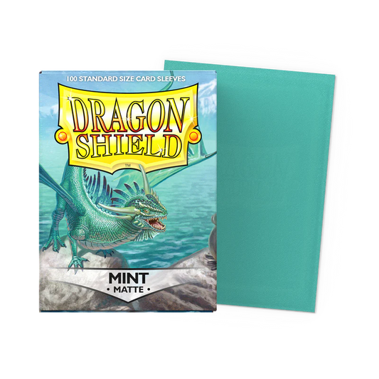 Dragon Shield Matte Mint Sleeves 100 Standard Size Card Sleeves