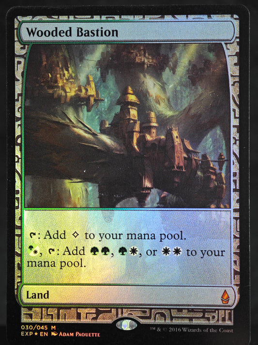 Wooded Bastion proxy card MTG Zendikar Expeditions