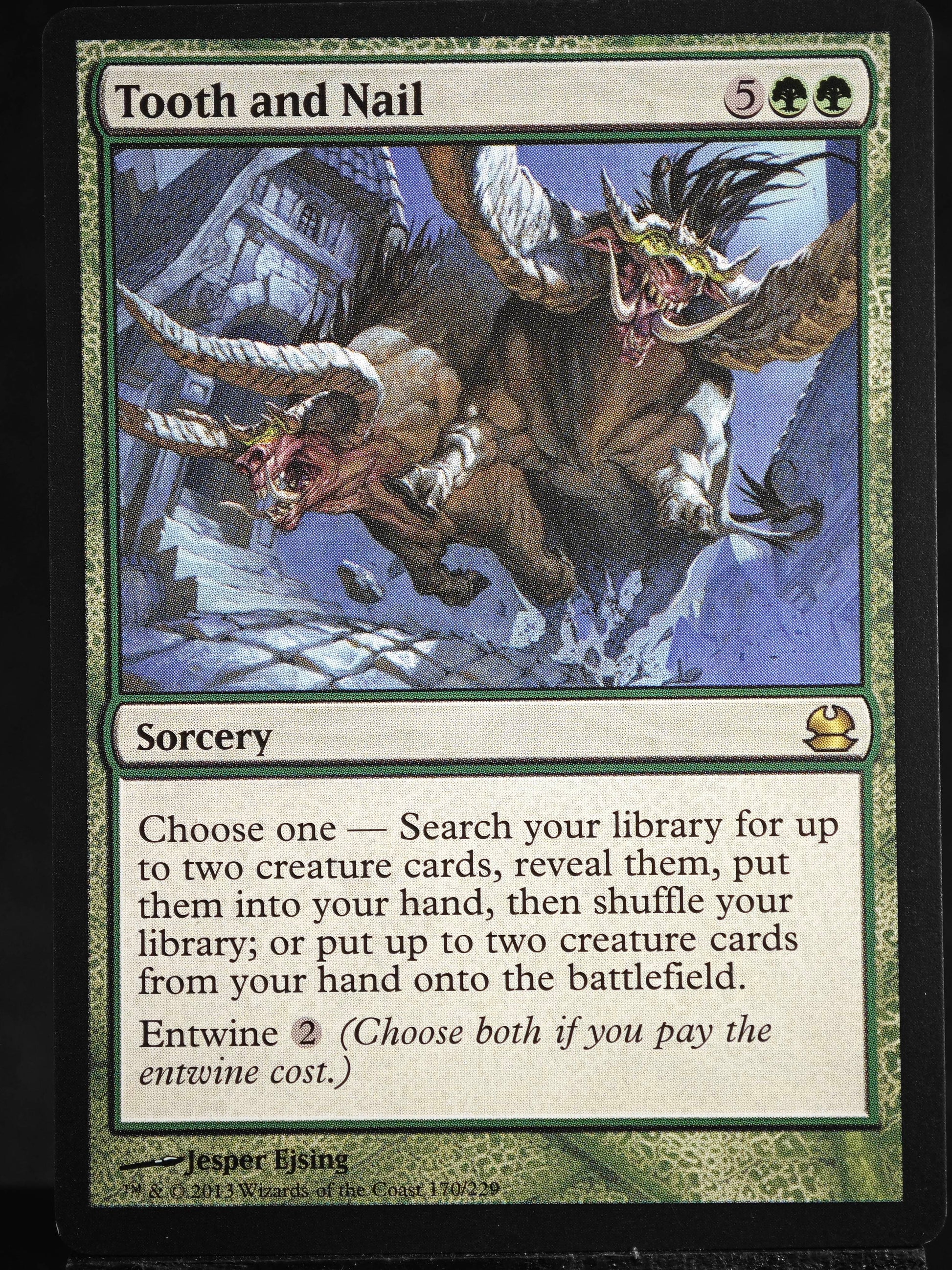 Tooth and Nail proxy card MTG Modern Masters