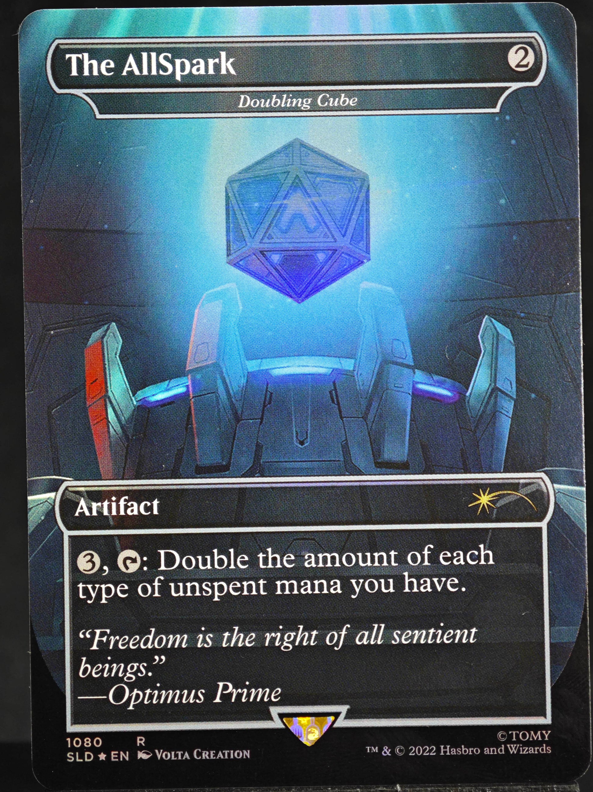 The AllSpark // Doubling Cube // The AllSpark // Doubling Cube proxy card MTG Secret Lair Drop