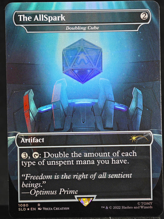 The AllSpark // Doubling Cube // The AllSpark // Doubling Cube proxy card MTG Secret Lair Drop
