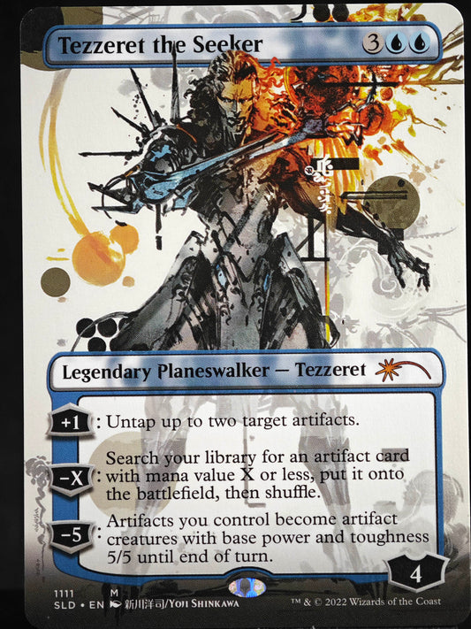 Tezzeret the Seeker proxy card MTG Secret Lair Drop