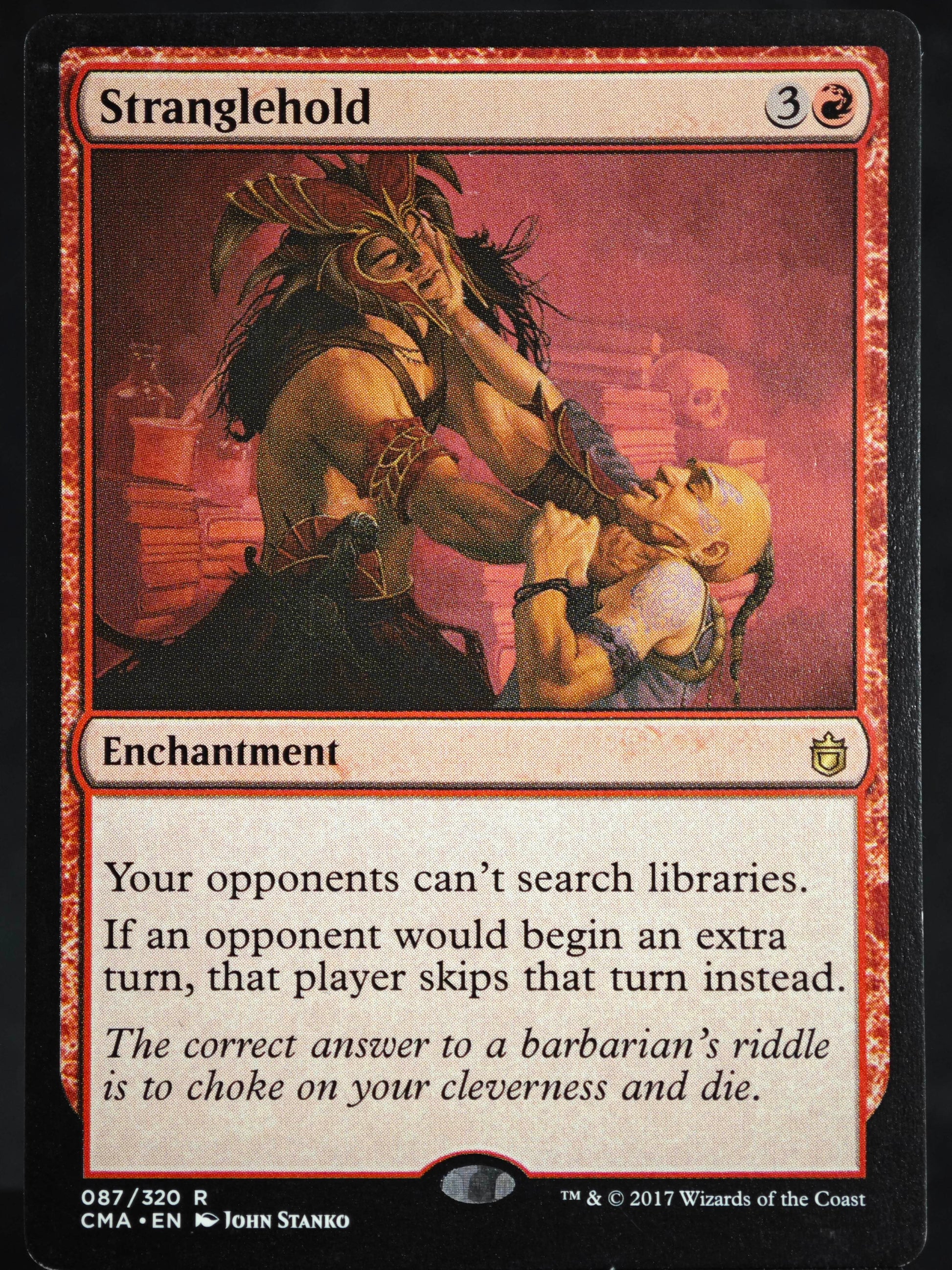 Stranglehold proxy card MTG Commander Anthology