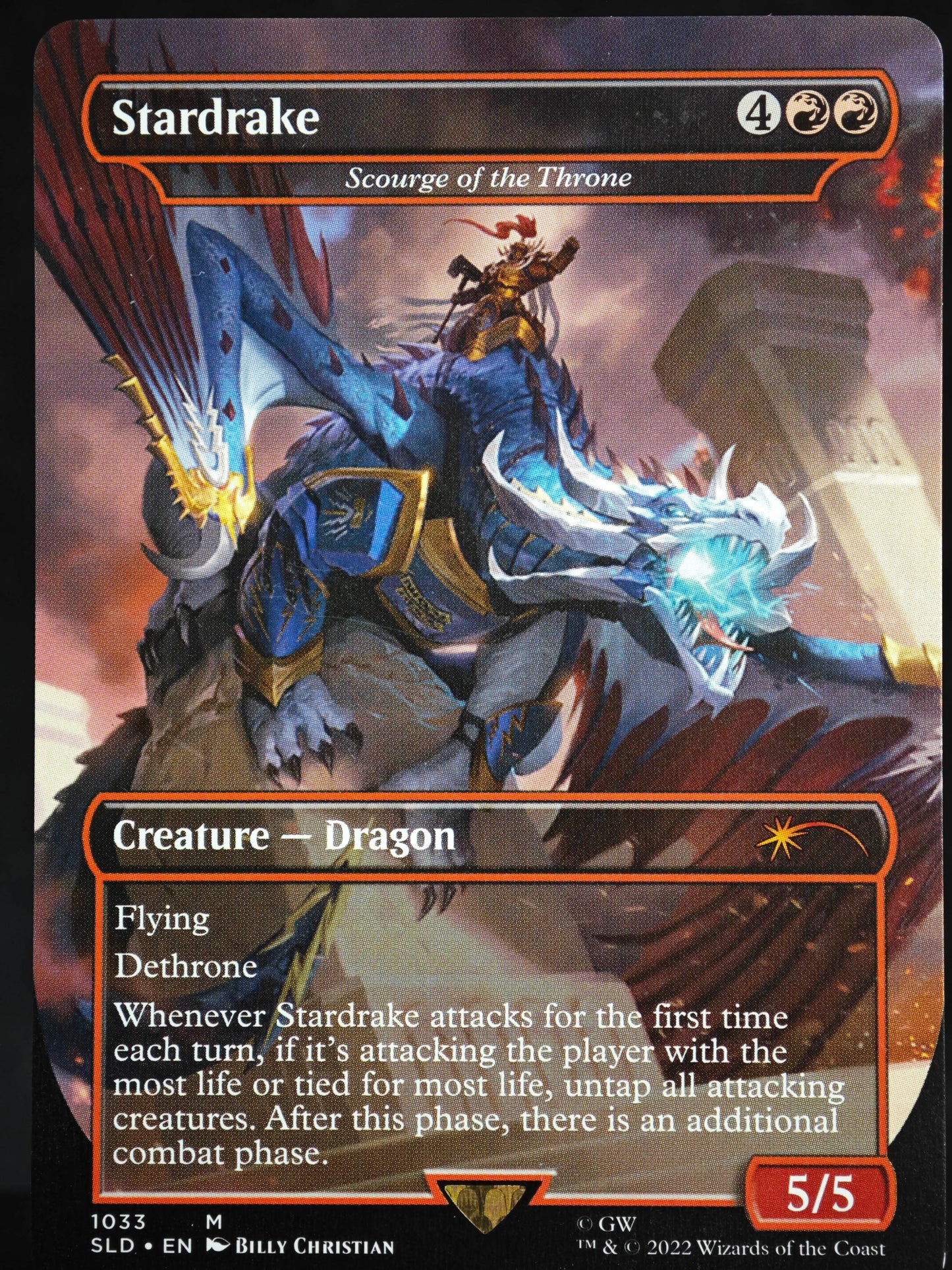 Stardrake // Scourge of the Throne proxy card MTG Secret Lair Drop