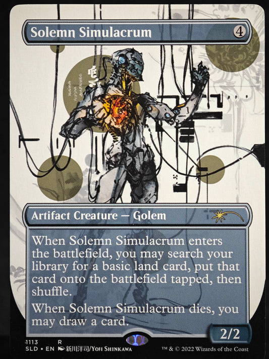 Solemn Simulacrum proxy card MTG Secret Lair Drop