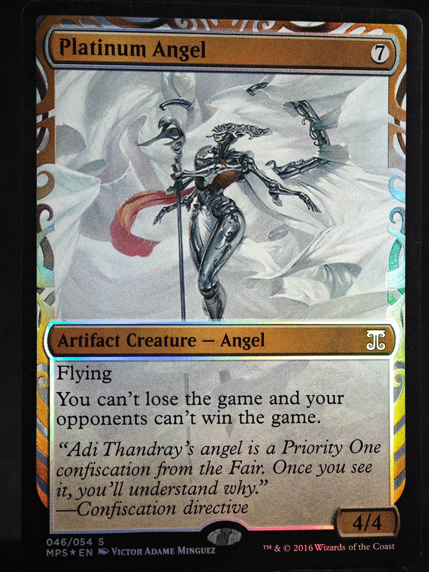 Platinum Angel proxy card MTG Kaladesh Inventions