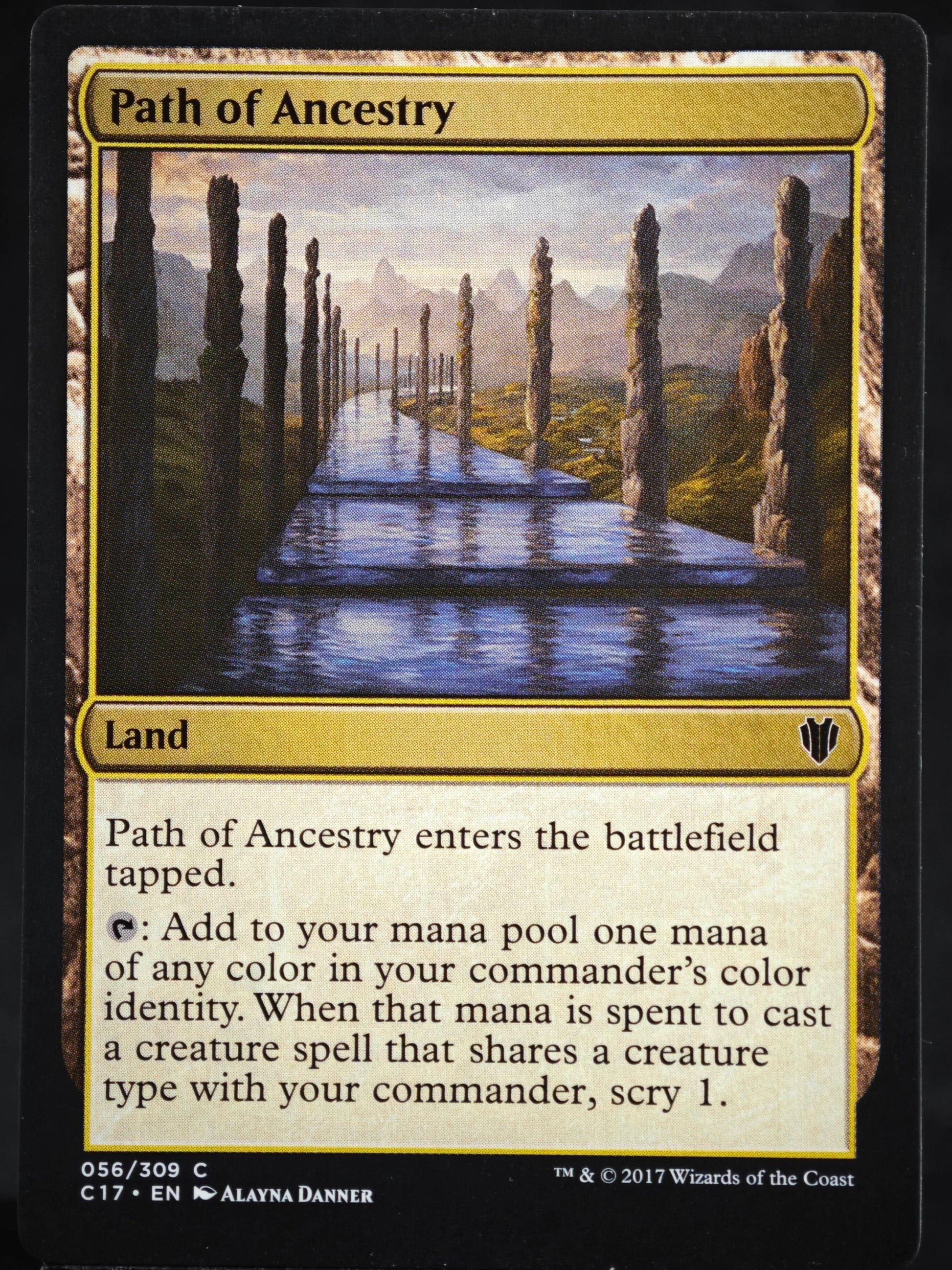 Path of Ancestry proxy card MTG Commander 2017