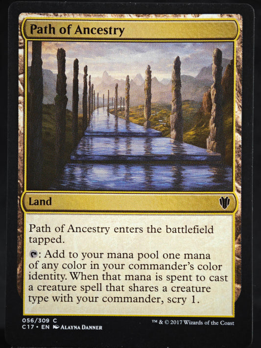 Path of Ancestry proxy card MTG Commander 2017