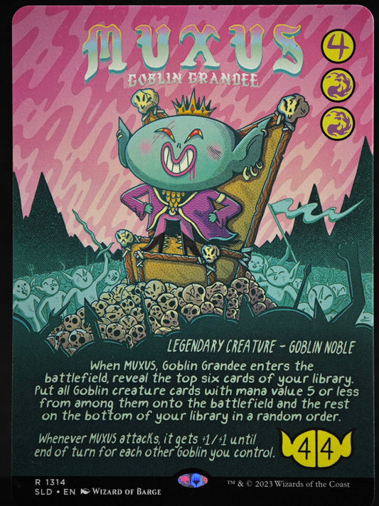 Muxus, Goblin Grandee proxy card MTG Secret Lair Drop