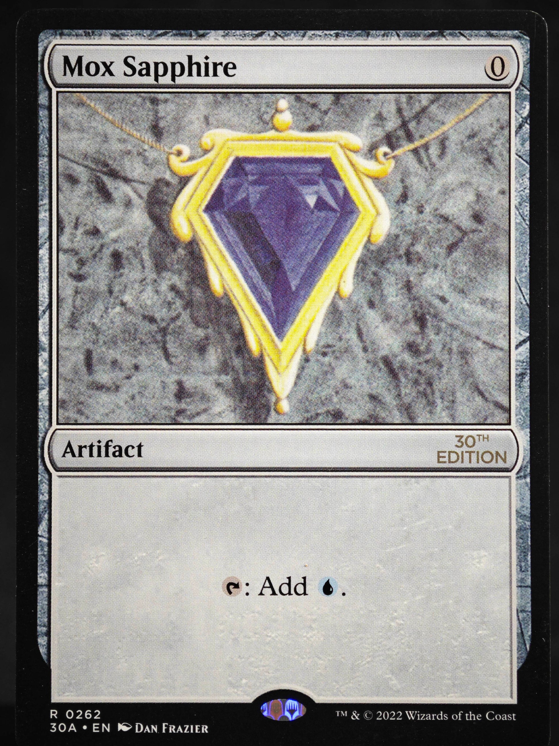 Mox Sapphire proxy card MTG 30th Anniversary Edition