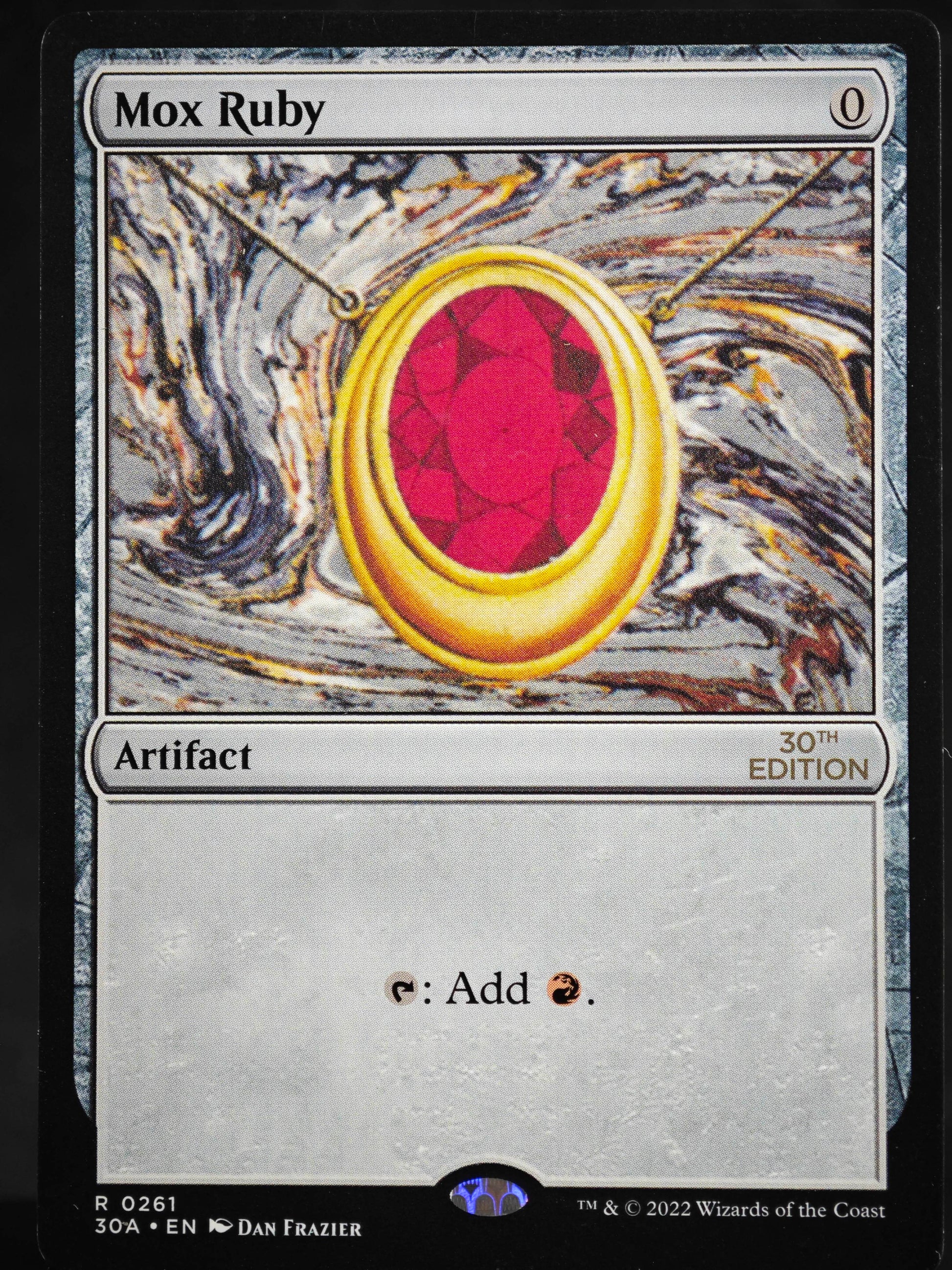 Mox Ruby proxy card MTG 30th Anniversary Edition