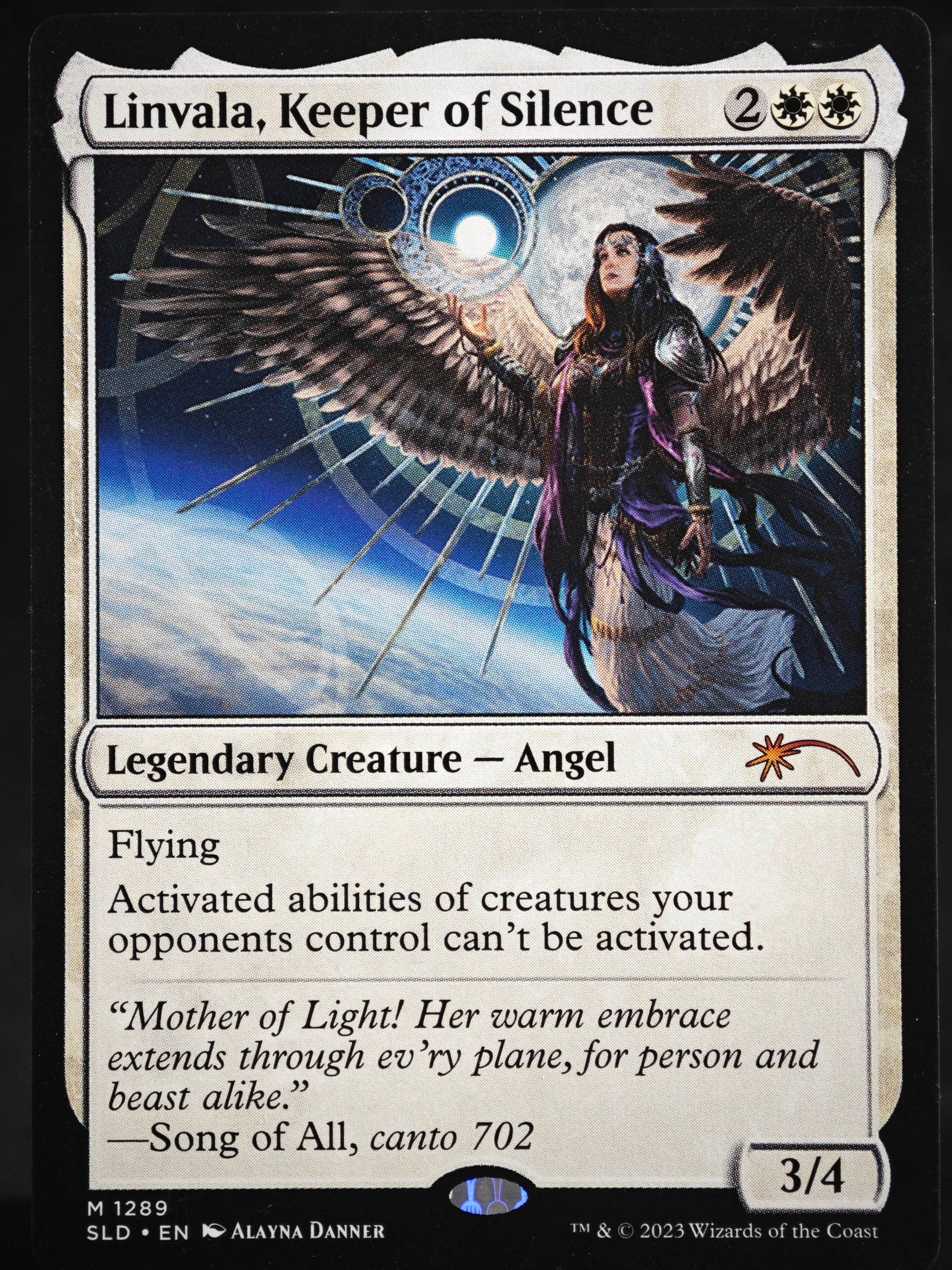 Linvala, Keeper of Silence proxy card MTG Secret Lair Drop