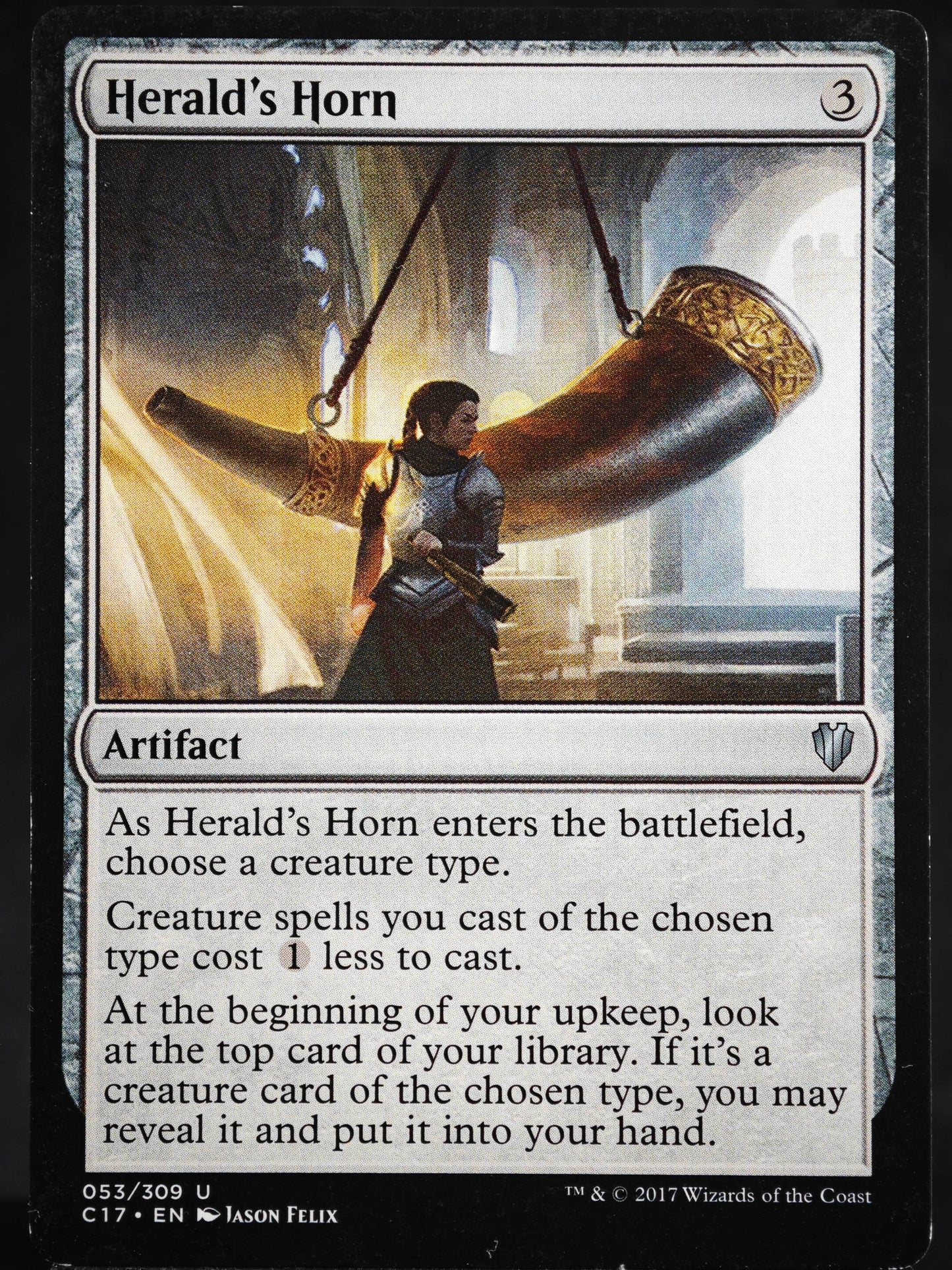 Herald's Horn proxy card MTG Commander 2017