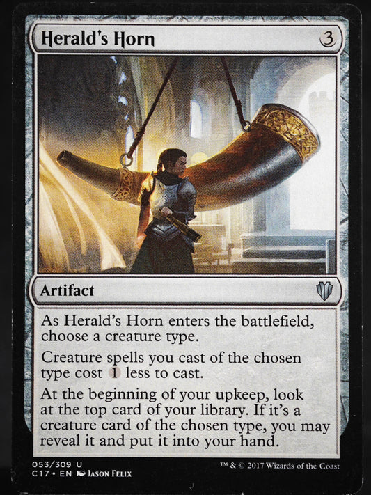 Herald's Horn proxy card MTG Commander 2017