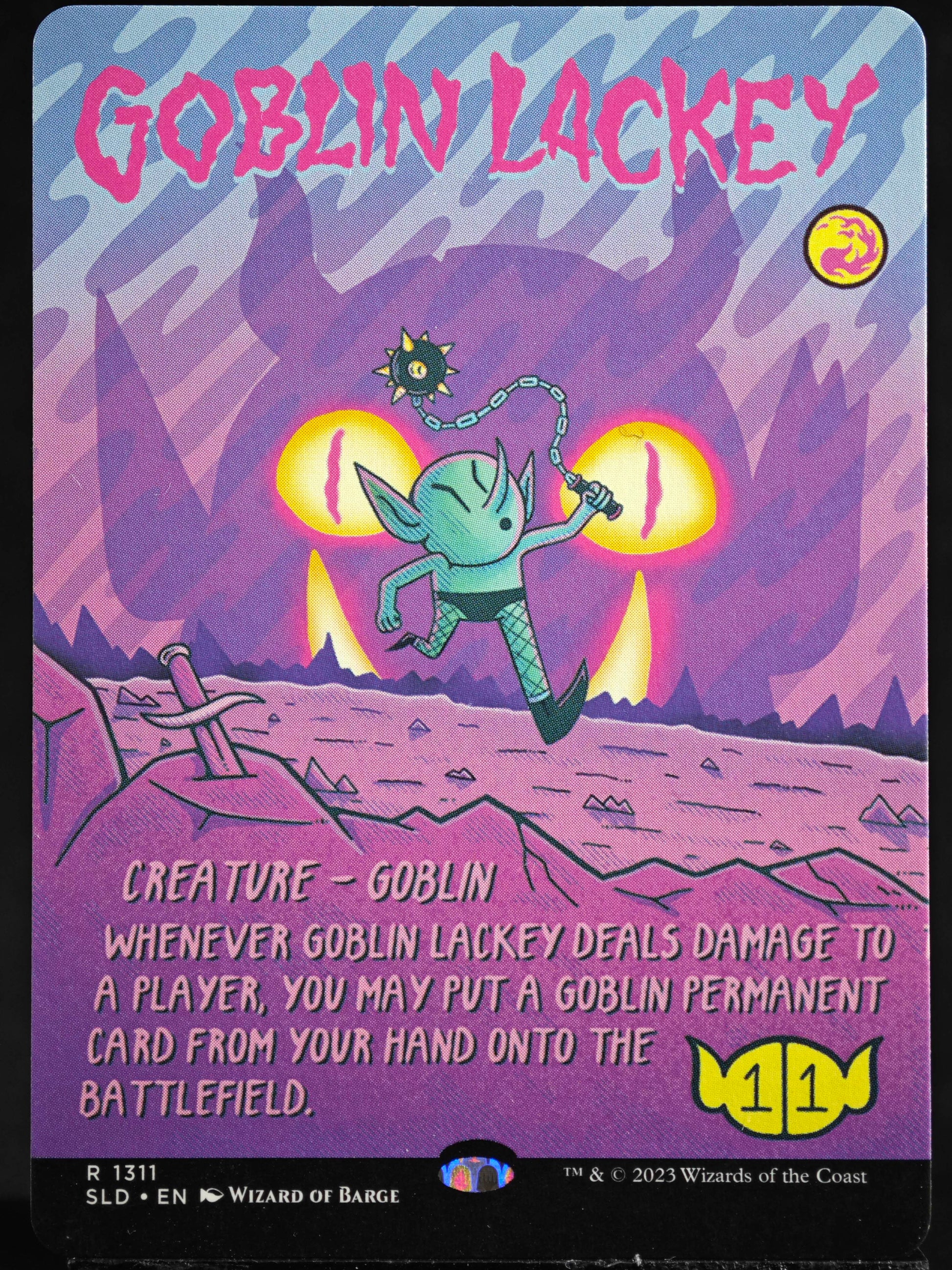 Goblin Lackey proxy card MTG Secret Lair Drop