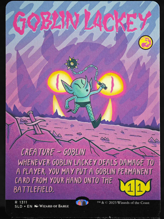 Goblin Lackey proxy card MTG Secret Lair Drop